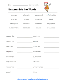 Extreme Thoughts Worksheet