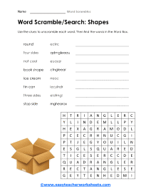 Shape Worksheet