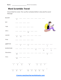 Travel Worksheet