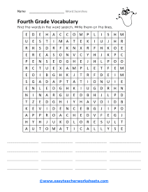 4th Grade Worksheet 2