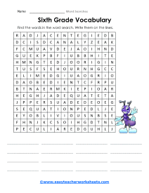 6th Grade Worksheet 2