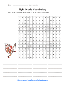 8th Grade Worksheet 2