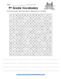 9th Grade Worksheet 2