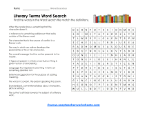 Literary Terms Worksheet 2