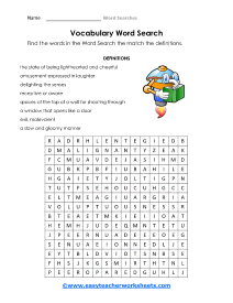 Fear the Words Worksheet