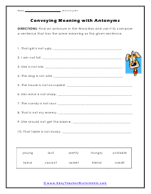 Convey Worksheet