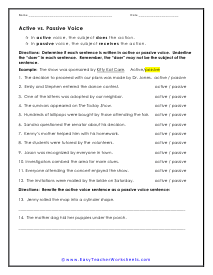 Press Worksheet