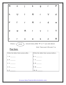 R Search Worksheet