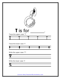 T Handwriting Worksheet