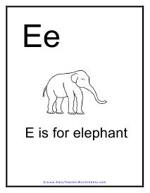 Letter E Poster