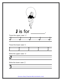 J Handwriting Worksheet