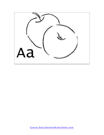 Letter A Flashcard