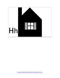 Letter H Flashcard