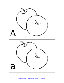 Letter A Split Flashcard