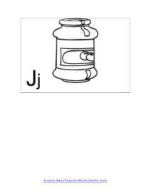 Letter J Flashcard