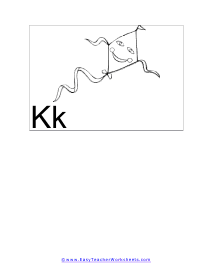 Letter K Flashcard