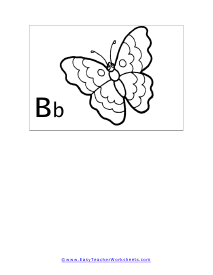 Letter B Flashcard