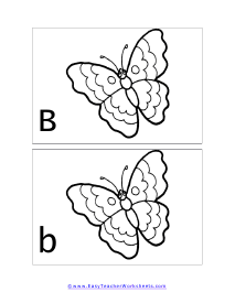 Letter B Split Flashcard