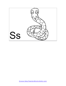 Letter S Flashcard
