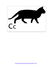 Letter C Flashcard