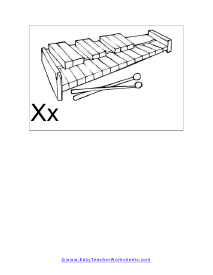 Letter X Flashcard