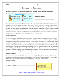 Authors Purpose  Free Reading Skills Game