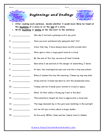 Once Upon a Time Worksheet