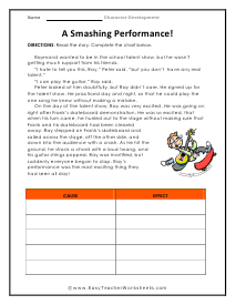 Performance Worksheet