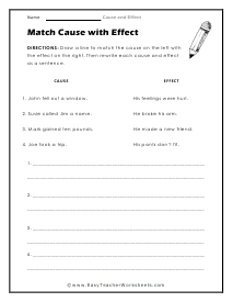 Matching Worksheet