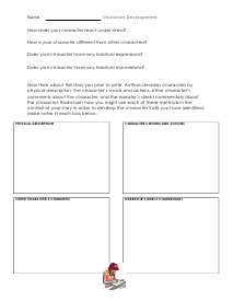 Brain Box Worksheet