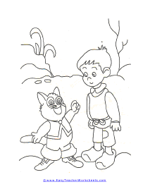 Simon Says Coloring Worksheet