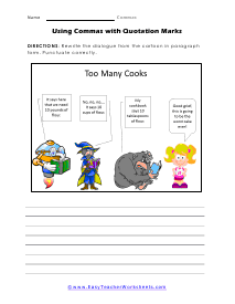 Quotation Marks Worksheet 2