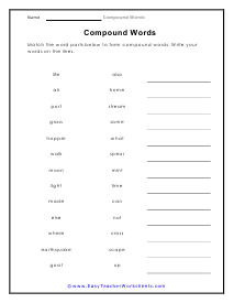 Pound Words Worksheet