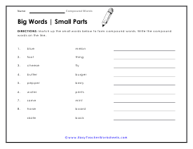 Big - Small Worksheet