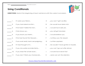 Matching Worksheet