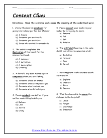 Medium Difficulty Worksheet