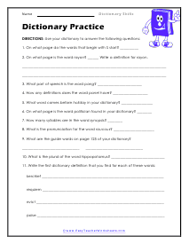 Practice Worksheet