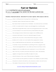 Science Exercises Worksheet