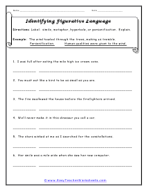 Identifying Worksheet