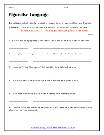Words In Sentences Worksheet