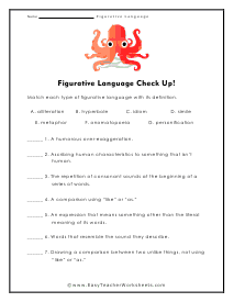 Check Up Worksheet