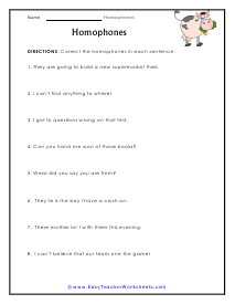 Milky Worksheet