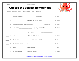 Choose Worksheet