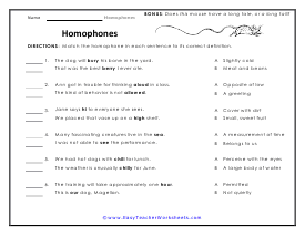 Mousy Worksheet