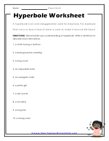 Sentences Worksheet