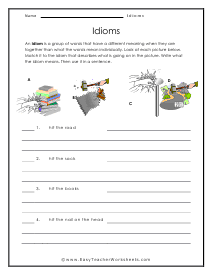 Sentence Level Worksheet