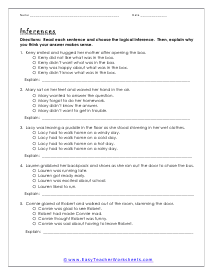 Explaining To Do Worksheet