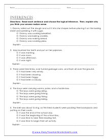 Plain Thoughts Worksheet