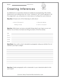 Creating Your Own Worksheet