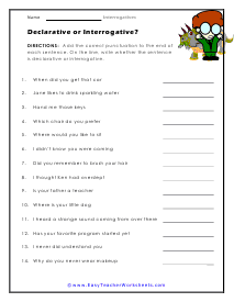 Punctuate Me Worksheet